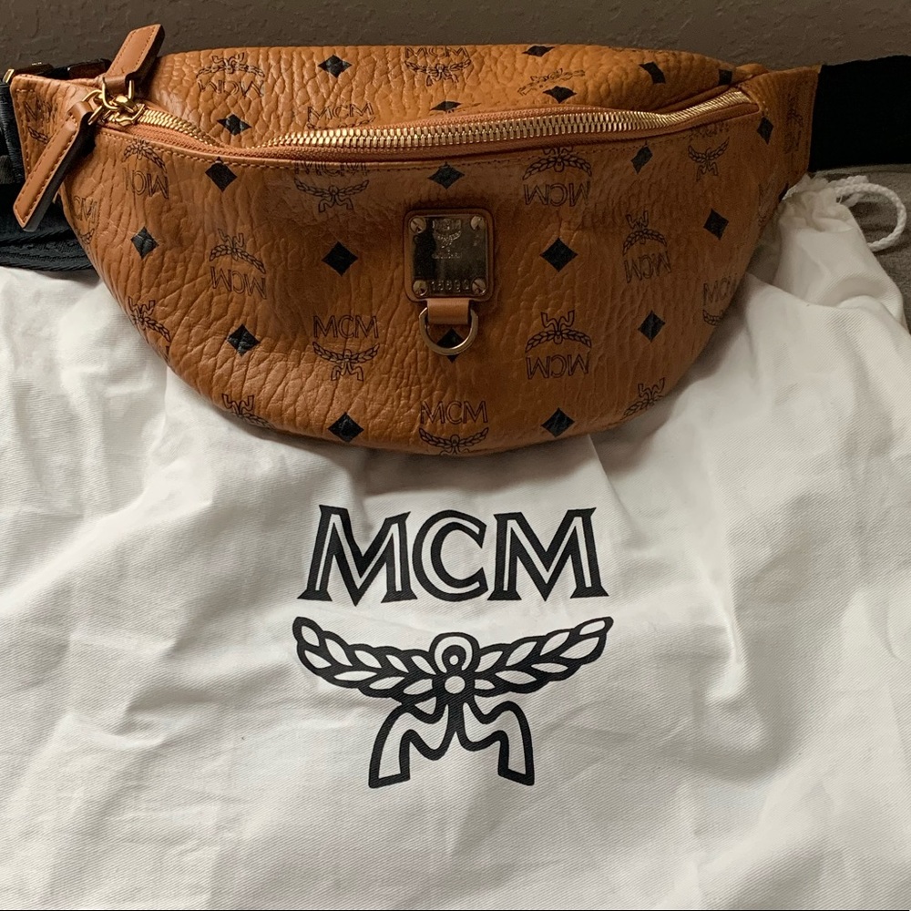 MCM Fursten Visetos Medium Belt Bag